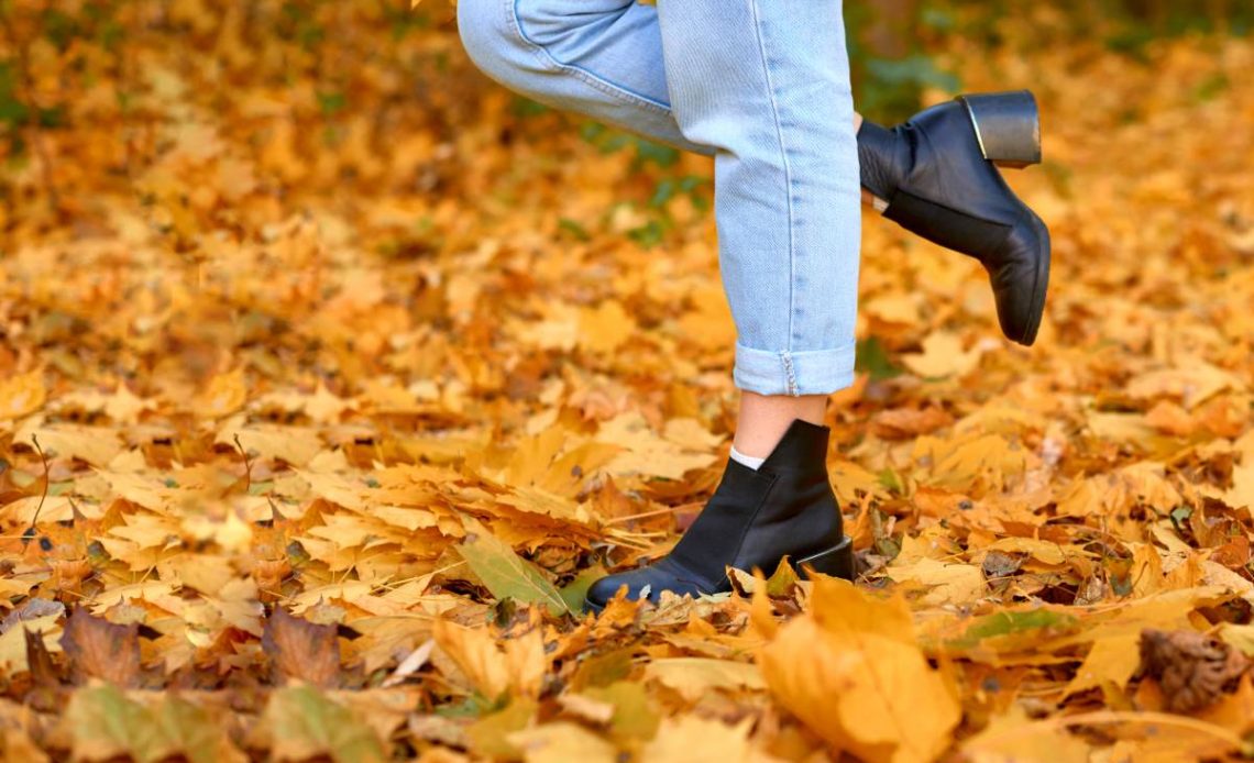 skorzane buty na jesien damskie